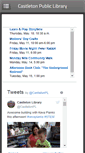 Mobile Screenshot of castletonpubliclibrary.org