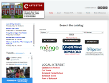 Tablet Screenshot of castletonpubliclibrary.org